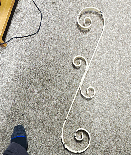 Metal spiral antique - antique, spindle