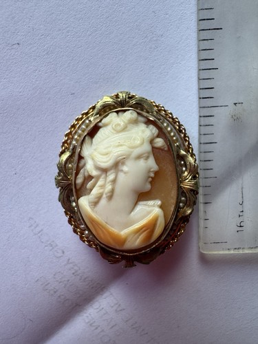 Antique victorian shell cameo - antique,