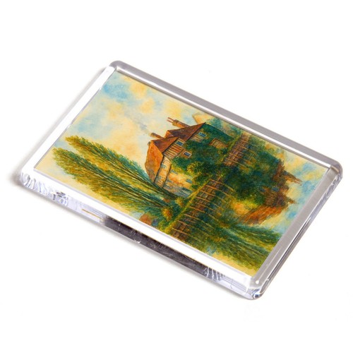 Fridge magnet old - -, house