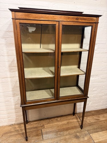 Antique mahogany display - antique,