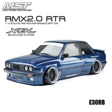1/24 RC Drift Car MST RMX2.0 RTR Brushless BMW E30 Blue Body Remote Model UK