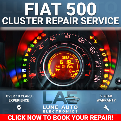 Fiat 500 instrument cluster - 500,
