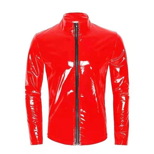 Men faux patent leather - men,