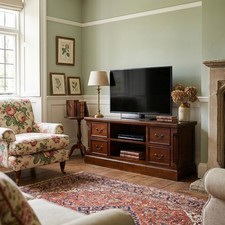 Mahogany unit with flutted - mahogany,
