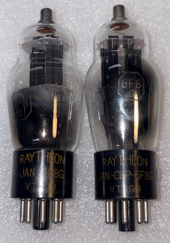 Pair raytheon jan crp - raytheon, 6f8g