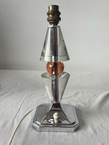 Vintage glass lamp - glass, art