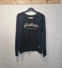 Hollister Black Sweater White
