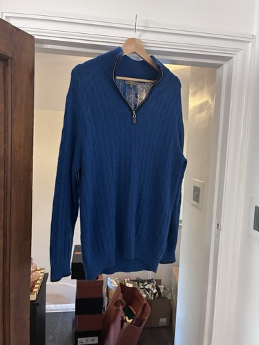 Peal blue cableknit - n, cashmere