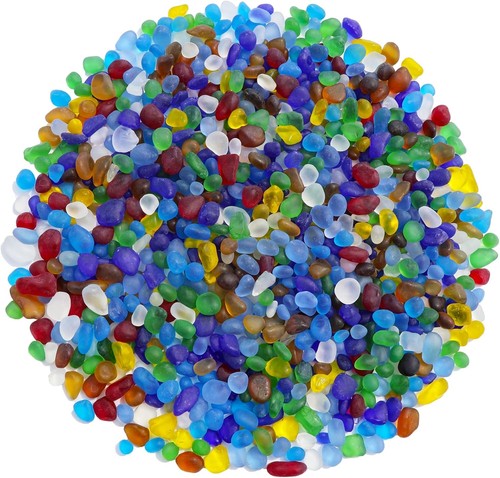 Sea glass stones colorful - glass,