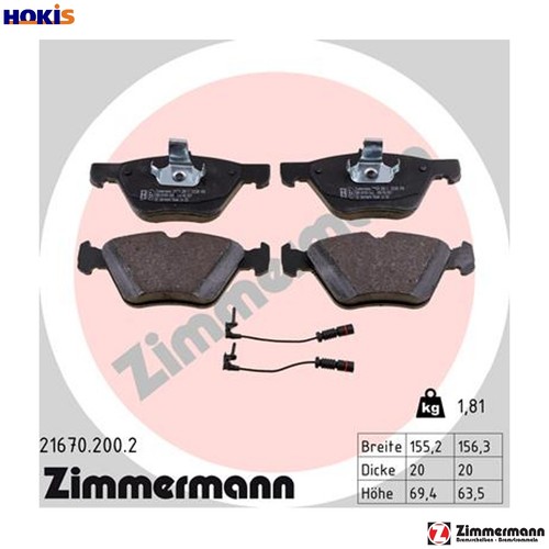 Brake pad set disc - brake,