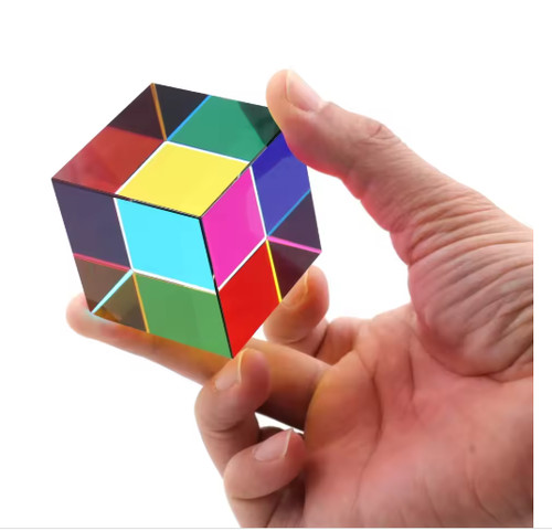 Color mixing acrylic prism - mixing,