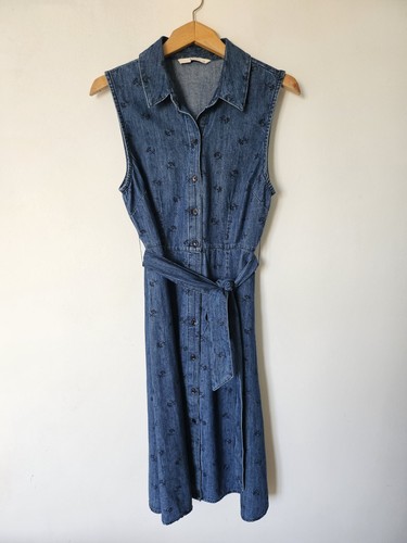 Blue denim floral - tu,