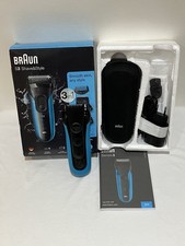 Braun Series S3 ProSkin 3040s Wet & Dry Electric Shaver - Black/Blue