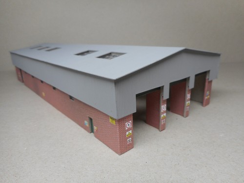 Gauge locomotive shed model - locomotive,