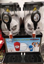SNOW SHOCK TWIN BOWL COMMERCIAL SLUSH PUPPY SLURPY SORBET JUICE MACHINE 