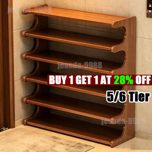 Tiers bamboo shoe rack - tiers,