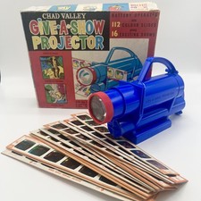 Chad Valley Give A Show Projector Colour Slides (Popeye, Dick Tracy etc) WORKING
