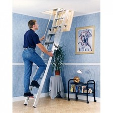 YOUNGMAN DELUXE 2 SECTION ALUMINIUM LOFT LADDER 