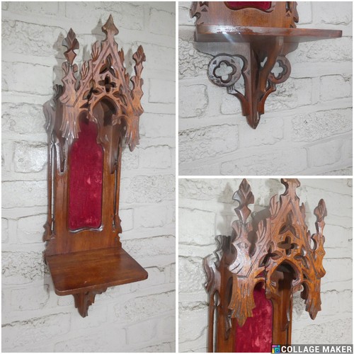 Antique french neo gothic wood