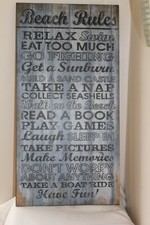 WOOD SIGN/PLAQUE,BEACH