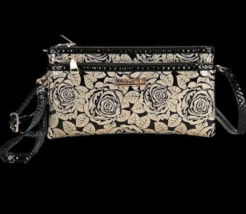Leatherette rose pattern - leatherette,