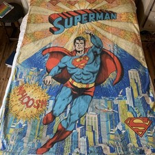 Vintage 1979 Superman Single Duvet Cover with Pillow case (See description)
