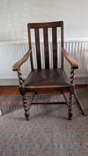 Victorian barley twist chair - twist,