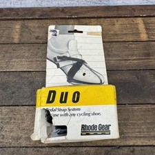 Vintage Rhode Gear Duo Pedal Strap System Cycling Toe Straps Black 50g