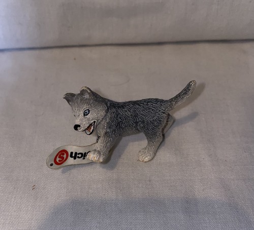 Schleich husky puppy playing - schleich,