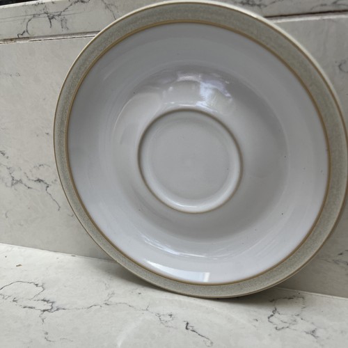 Denby linen saucer - linen, cream/beige