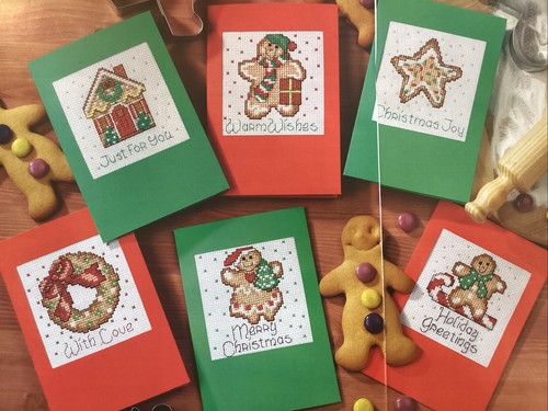 Gingerbread cards house star - cards,