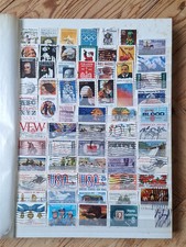 Worldwide collection: A4 Stockbook (no cover) crammed full of used world stamps