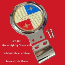 Vigano badge bar scooters Vespa Lambretta car vintage classic mount vintage cars