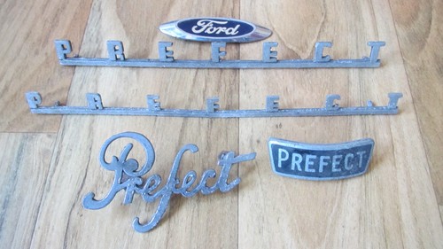 Ford prefect metal badges - ford, x5