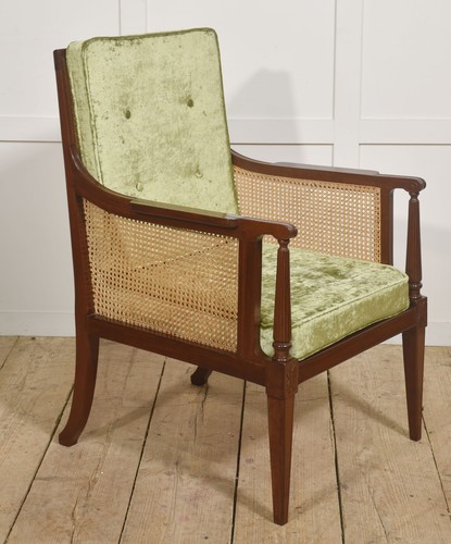 Mahogany bergère armchair - mahogany,
