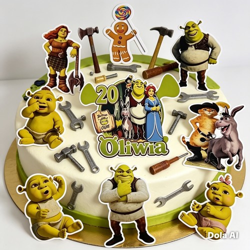 Shrek cake topper - shrek, set