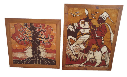 Large framed hand - hand, painted
