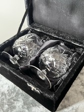 Crystal Brandy Glasses Set of 2 In Original Box