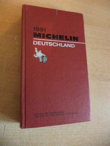 1991 michelin guide red - 1991, book