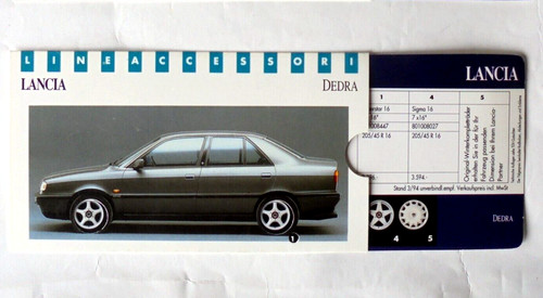 Lancia dedra wheel options - ,