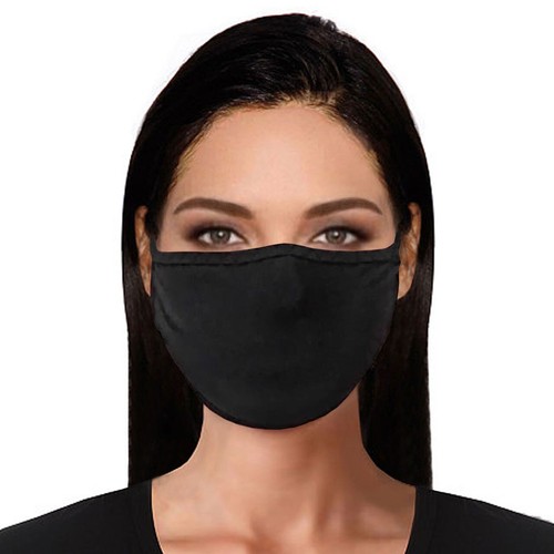 Cotton face mask mouth black - cotton,