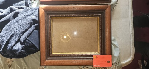 Pair vintage wooden picture - vintage,
