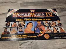 WWF WRESTLEMANIA 4 SIGNED
