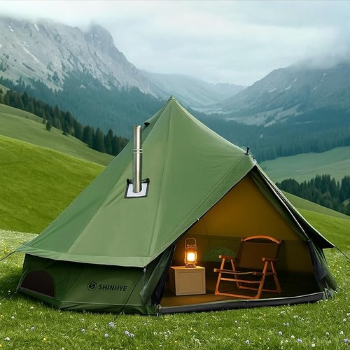 Canvas bell yurt tent with - yurt,