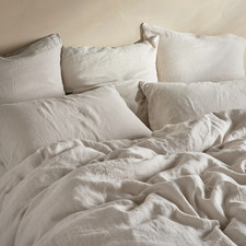 Bedfolk Linen Kingsize Clay inc. Duvet cover & 4 pillow cases & 2 fitted sheets