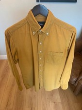 Drake's needlecord mustard shirt 16