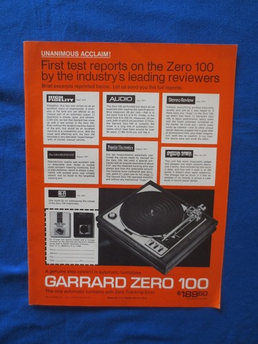 Garrard zero 100 turntable - zero,