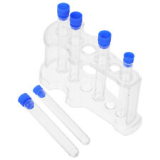  1 Set Test Tube Holder Rack with Test Tubes Multi-Functional Tube Holder Test
