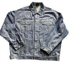 Rocawear Vintage Men's Denim Jacket Blue with pockets 3XL