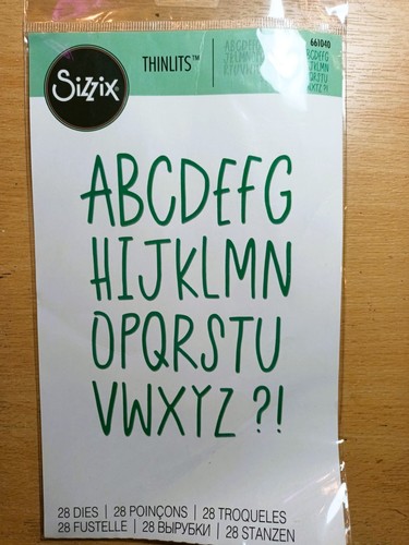 Thinlits delicate letters die - thinlits,